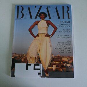 4/$15 Bazaar magazine September 2024 fall fashion issue featuring Naomi Campbell